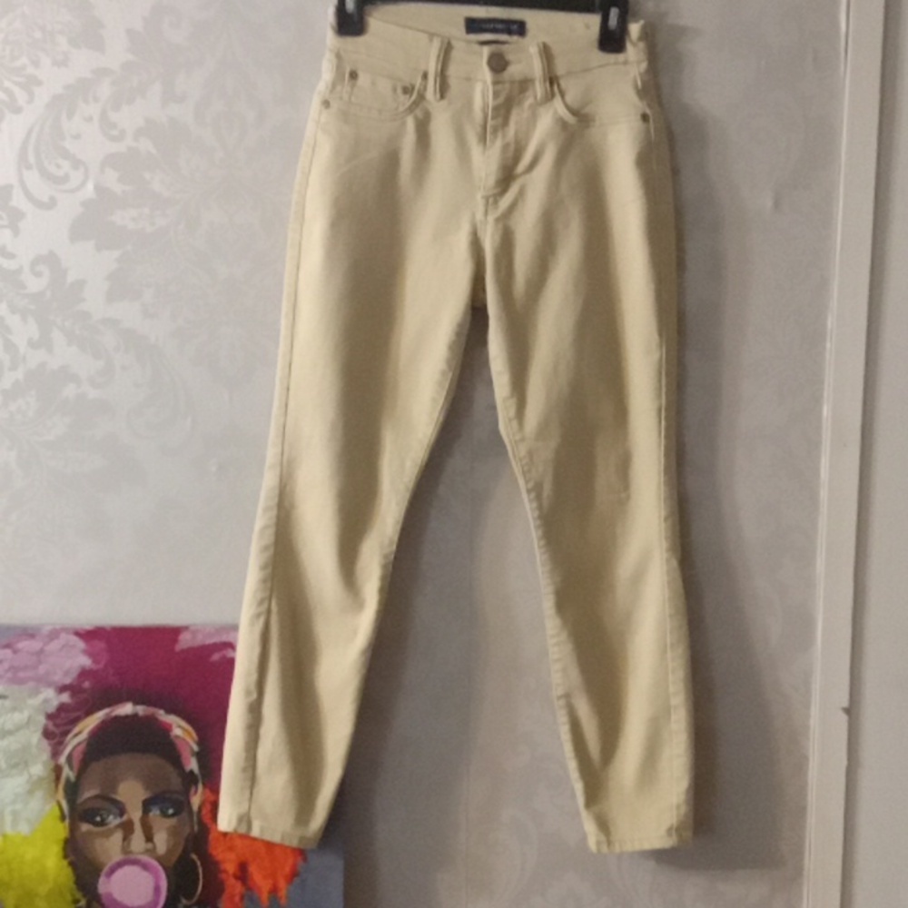 Aeropostale Khaki High Rise Curvy Jeggings 0 short
